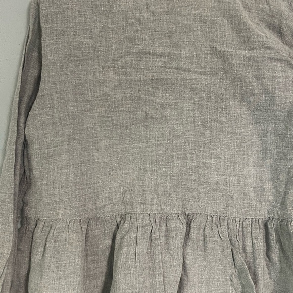 Zara Floral Embroidered Gray Blouse small - Picture 9 of 9